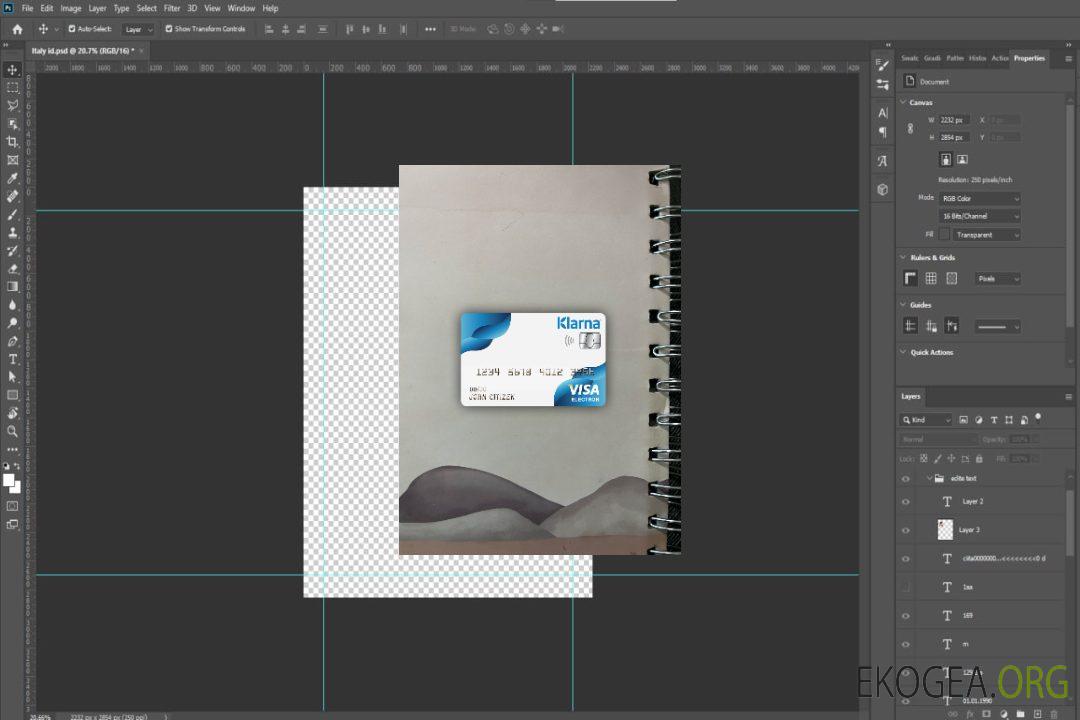 Finlande Klarna bank visa carte électronique photolook , avant template Finlande Klarna bank visa carte électronique photolook , avant template